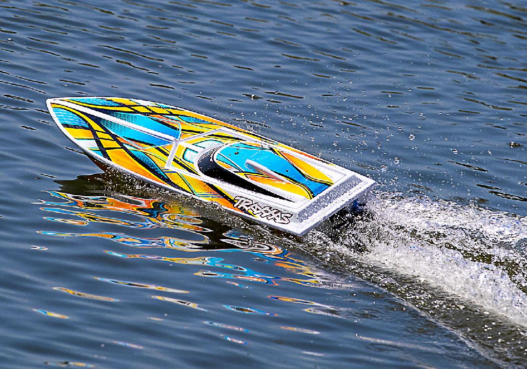 Traxxas Blast 24" High Performance RTR Race Boat - Orange - Click Image to Close