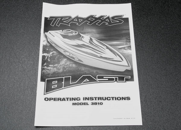 Traxxas Owner's Manual, Blast - Click Image to Close