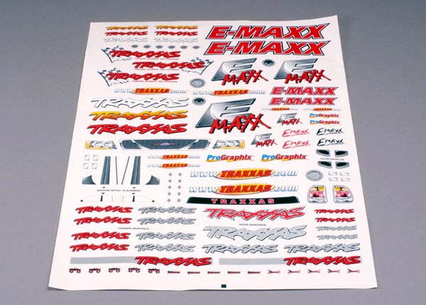 Traxxas Decal Sheet, E-Maxx