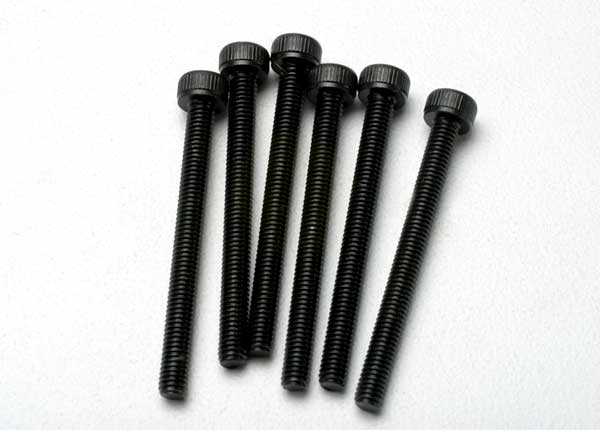 Traxxas Screws, 3x32mm cap-head machine (hex drive) (6) - Click Image to Close