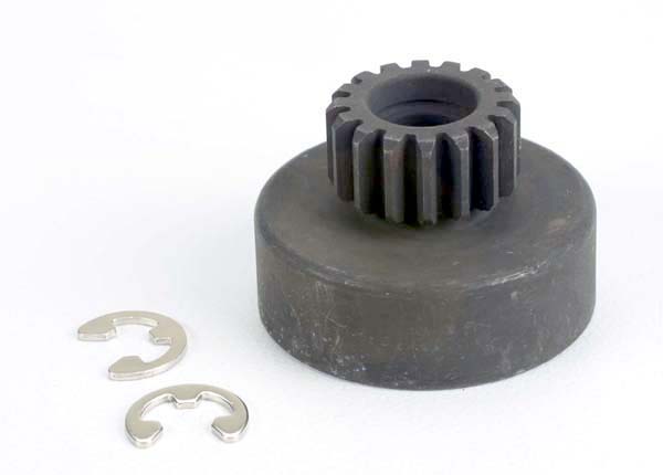 Traxxas Clutch Bell, (16-Tooth)/5x8x0.5mm Fiber Washer (2)/ 5mm E-Clip (Requires #2728 - Ball Bearings, 5x8x2.5mm (2)