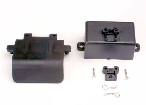 Traxxas Bumper (Rear)/ Battery Box/ Body Clips (2), EZ-Start Mou