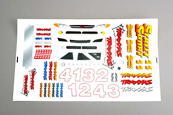 Traxxas Decal Sheet, Street Sport