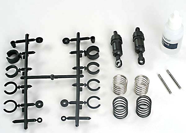 Traxxas Ultra Shocks (Black) (Short) (Complete w/ Spring Preload Spacers & Springs) (2)