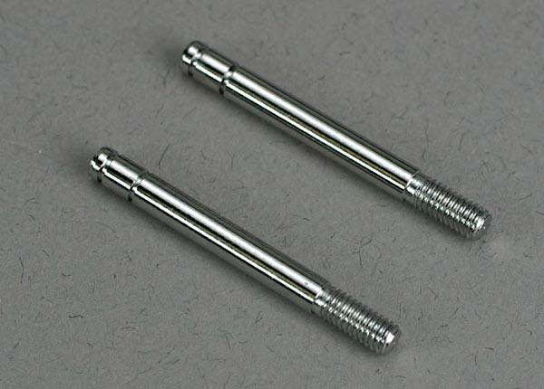 Traxxas Shock Shafts, Steel, Chrome Finish (29mm) (Front) (2) - Click Image to Close