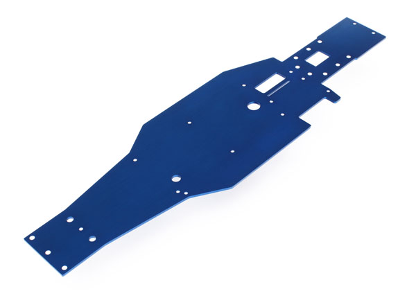 Traxxas Aluminum Lower Chassis (Blue) - Click Image to Close