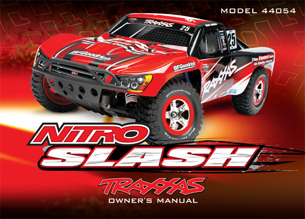 Traxxas Owner's Manual, Nitro Slash - Click Image to Close