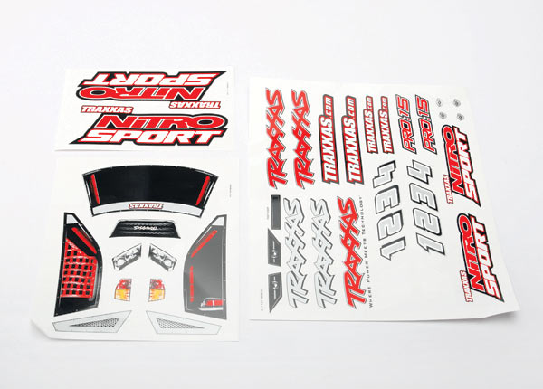 Traxxas Decal Sheets, Nitro Sport