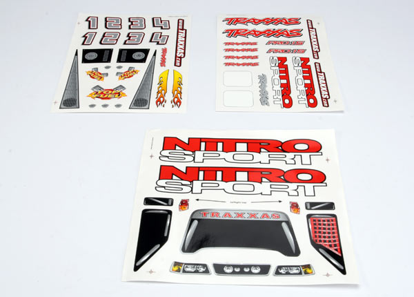 Traxxas Decal Sheet, Nitro Sport