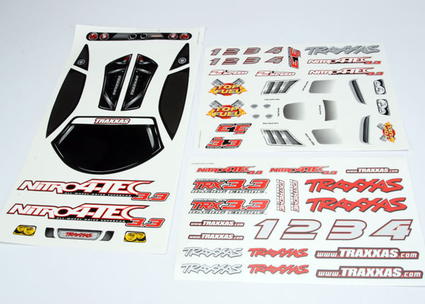 Traxxas Decal Sheet, Nitro 4-Tec 3.3