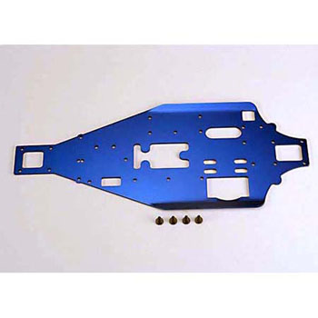 Traxxas Lower Chassis, 2.5mm Blue Aluminum, 4-Tec