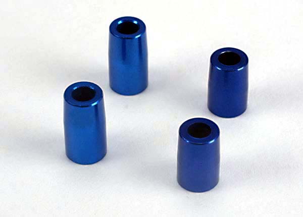 Traxxas Tapered Bearing Block Spacers (Blue-Anodized, Aluminum) (3x6x10.75mm) (2)/(3x6x8.9mm) (2)