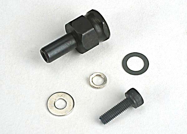 Traxxas Adapter Nut, Clutch/ 3x10mm Cap Screw/Washer/ Split Wash
