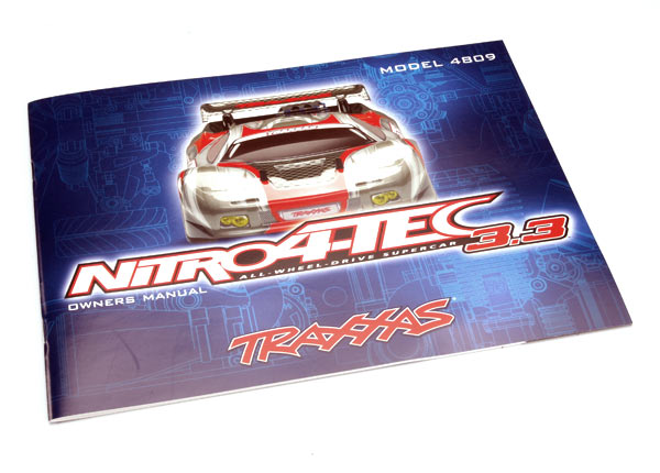 Traxxas Owner's Manual, Nitro 4-Tec (With Traxxas 3.3 Racing Eng - Click Image to Close