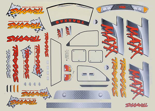 Traxxas Decal Sheet, T-Maxx (Use With 4911x Body)