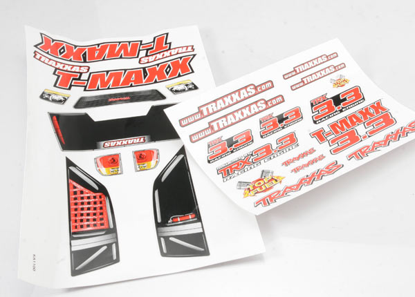 Traxxas Decal Sheets, T-Maxx 3.3 (Long Wheelbase) (Model 4908)