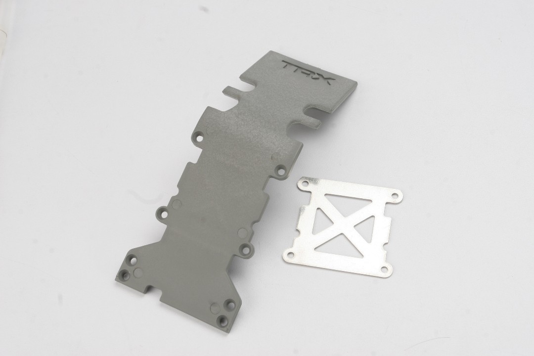 Traxxas Rear Skidplate (Grey) (TMX 3.3) - Click Image to Close