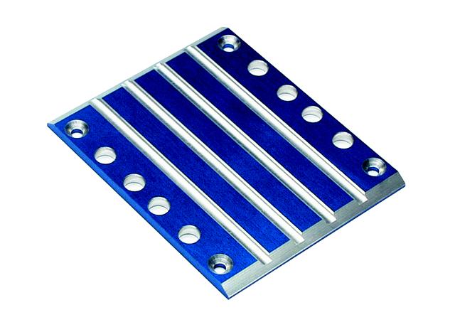 Traxxas Skid Plate, Transmision, T6 Aluminum (Blue) - Click Image to Close
