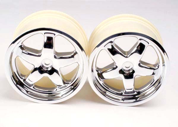 Traxxas Wheels, T-Maxx (Chrome) (2)