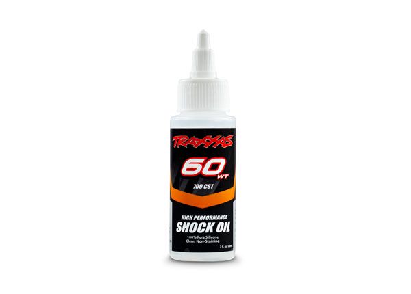 Traxxas Oil, shock (60 wt, 700 cSt, 60cc) (silicone)