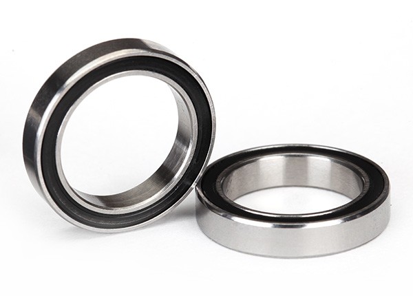 Traxxas Ball bearing, Black rubber sealed (15x21x4mm) (2)