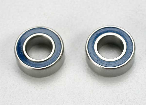 Traxxas Ball Bearing, Blue Rubber Sealed (5x10x4mm) (2) - Click Image to Close