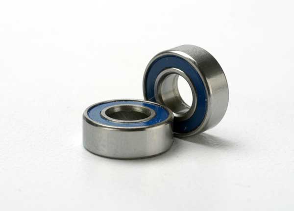 Traxxas Ball Bearing, Blue Rubber Sealed (5x11x4mm) (2) - Click Image to Close