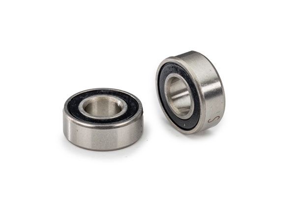 Traxxas Ball bearing, black rubber sealed, SS (5x11x4mm) (2)