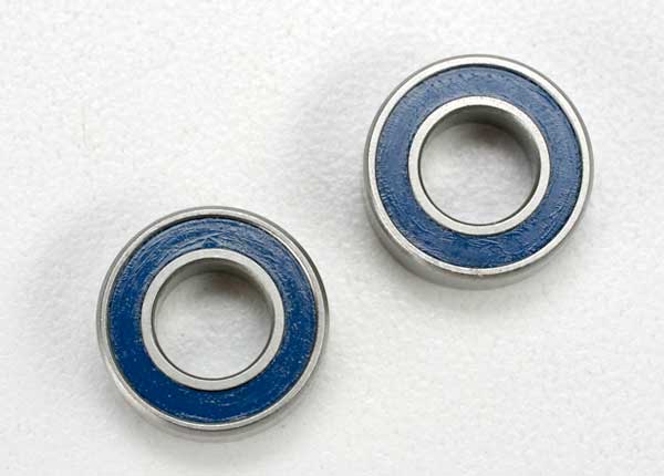 Traxxas Ball Bearing, Blue Rubber Sealed (6x12x4mm) (2) - Click Image to Close