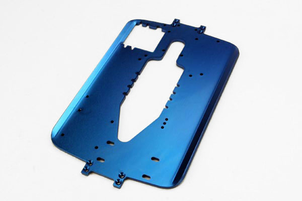 Traxxas Chassis, 6061-T6 Aluminum (4.0mm) (Blue) (Standard Replacement For All Maxx Series)