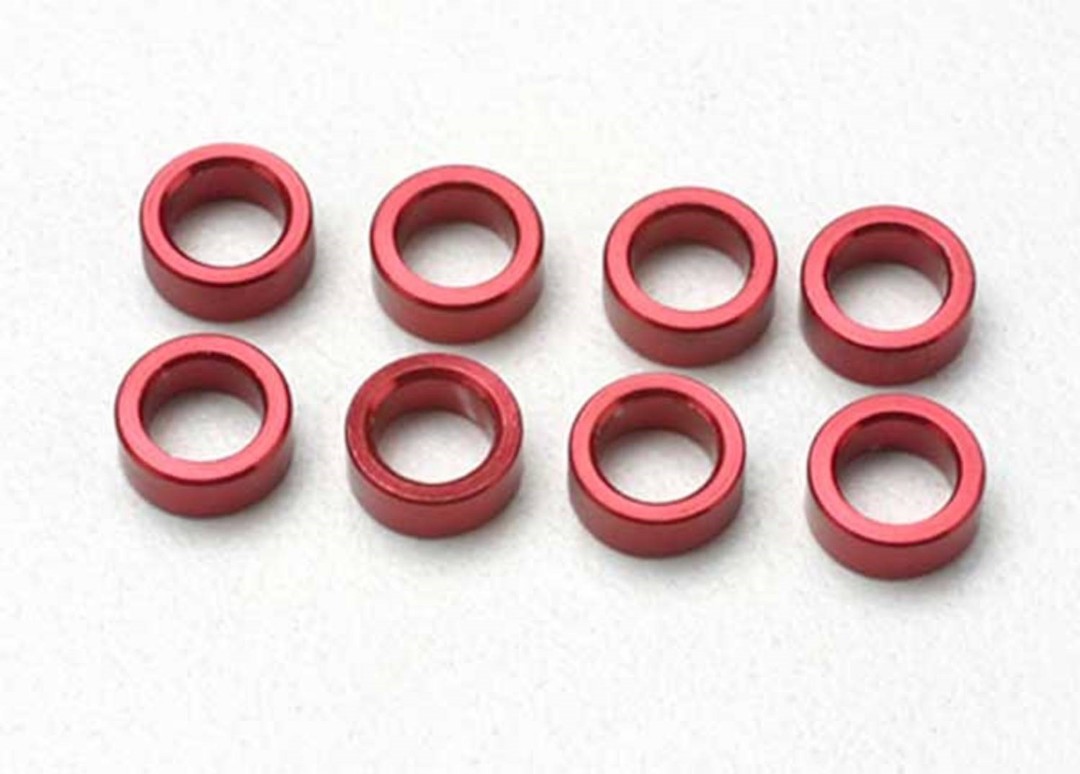 Traxxas Aluminum Pushrod Spacer (Red)(8) - Click Image to Close