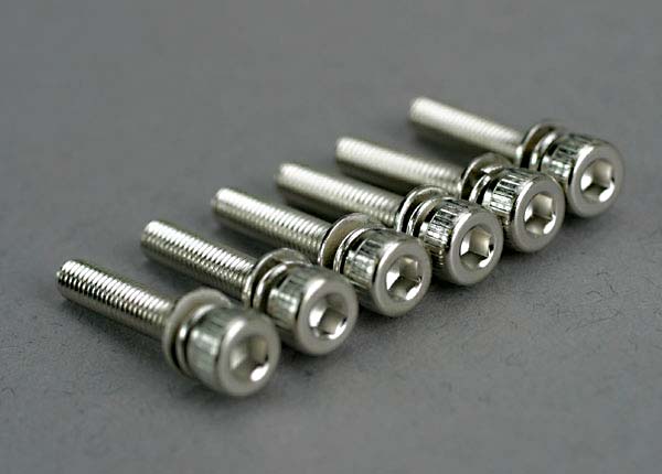 Traxxas 3X15mm Cap Head Screws (6) - Click Image to Close