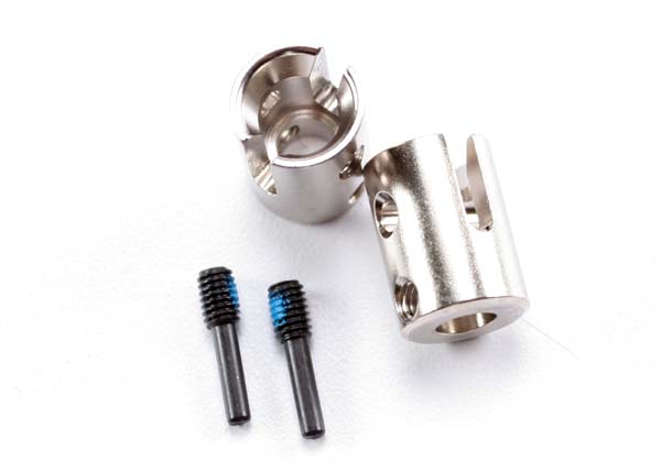 Traxxas Drive cups, inner (2) Revo/Maxx (steel constant-velocity driveshafts)/screw pin, M4/15(2)