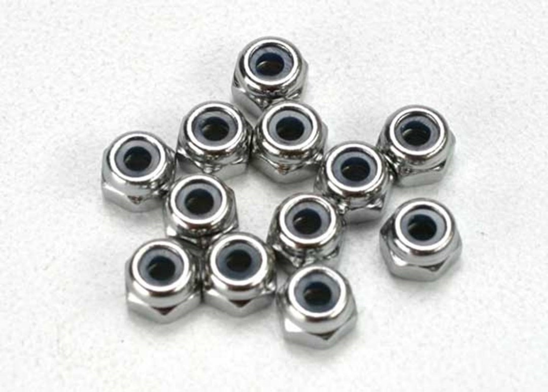 Traxxas 2.5mm Nylon Locknuts (12) - Click Image to Close