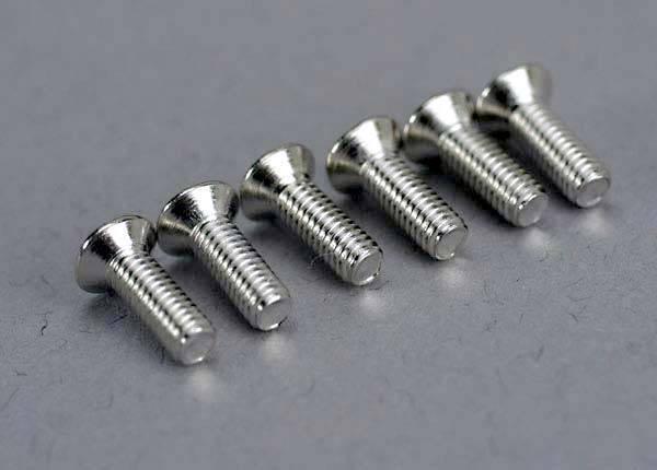 Traxxas Screws, 2.6x8mm countersunk machine (6)