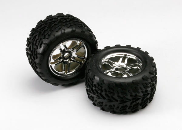 Traxxas Talon 3.8" Pre-Mounted Tires (Split Spoke) (2) (Revo 3.3