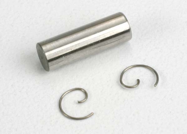 Traxxas Wrist Pin/ Wrist Pin Clips (2) (Traxxas 2.5, 2.5r)