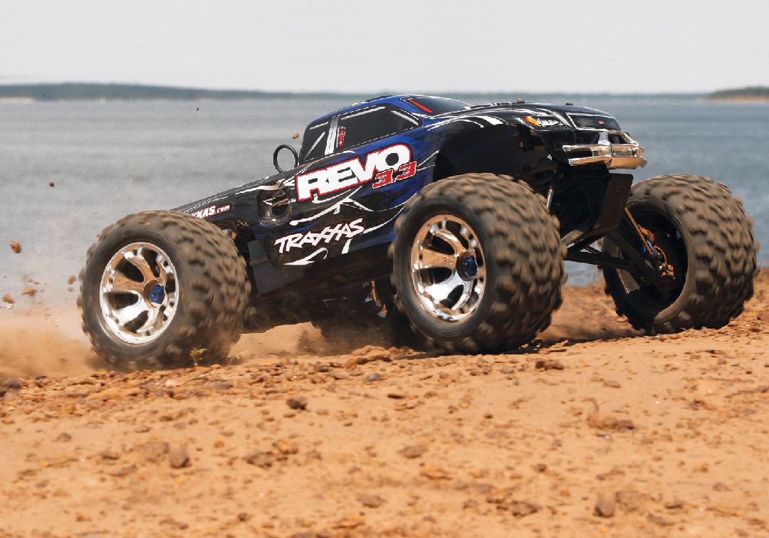 Traxxas Revo 3.3 4WD RTR Nitro Monster Truck - Blue thumbnail 1