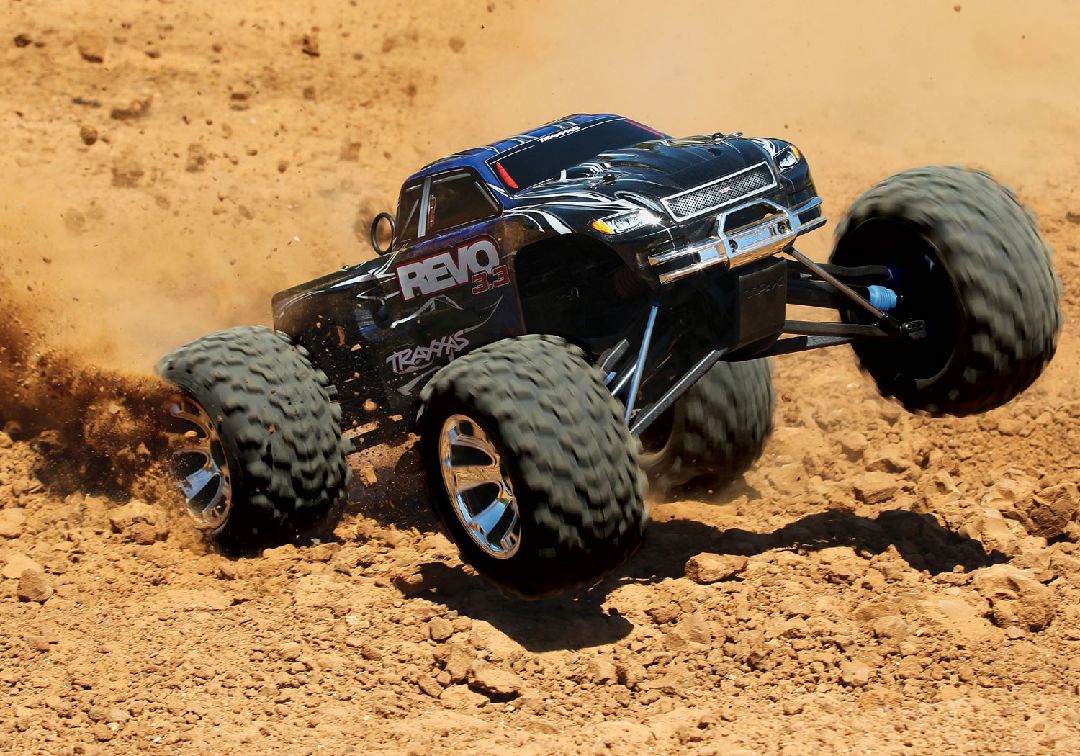 Traxxas Revo 3.3 4WD RTR Nitro Monster Truck - Blue