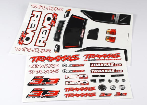 Traxxas Decal Sheets, Revo 3.3