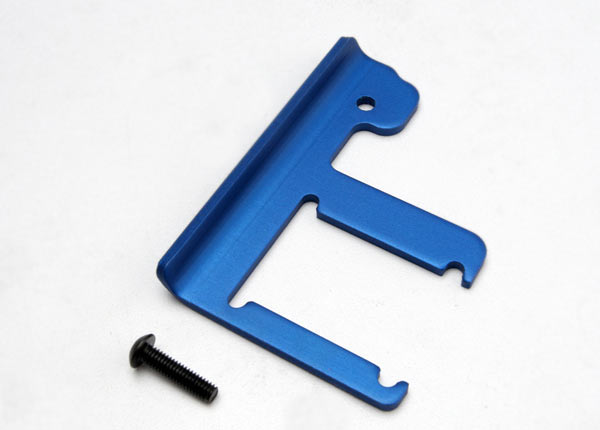 Traxxas Chassis Brace, Revo (3mm 6061-T6 Aluminum) (Blue-Anodized)/ 4x16mm Bcs