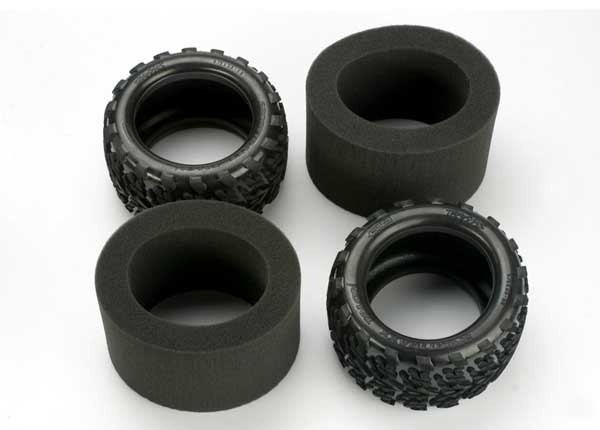 Traxxas Tires, Talon 3.8" (2)/ Foam Inserts (2) - Click Image to Close