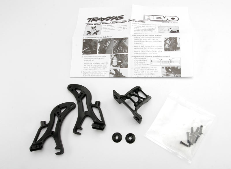 Traxxas Revo Wing Mount Includes Hardware - Click Image to Close