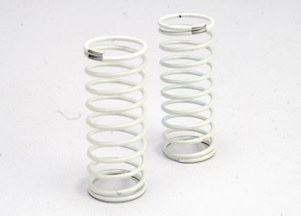 Traxxas Spring, shock (white) (GTR) (rear) (1.2 rate silver) - Click Image to Close
