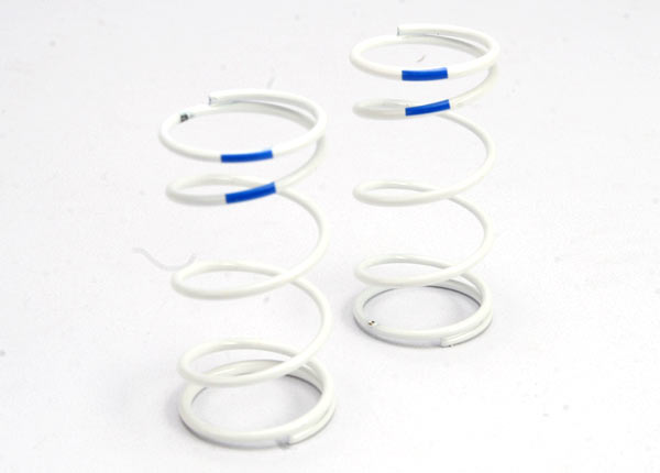 Traxxas Spring, shock (white) (GTR) (rear) (1.6 rate blue) (1 pair)