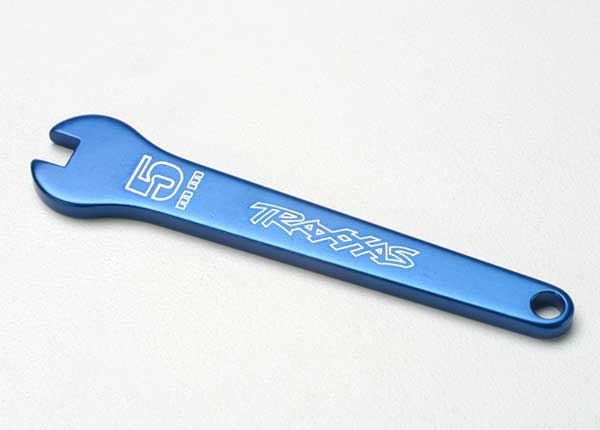Traxxas Flat wrench, 5mm (blue-anodized aluminum) - Click Image to Close