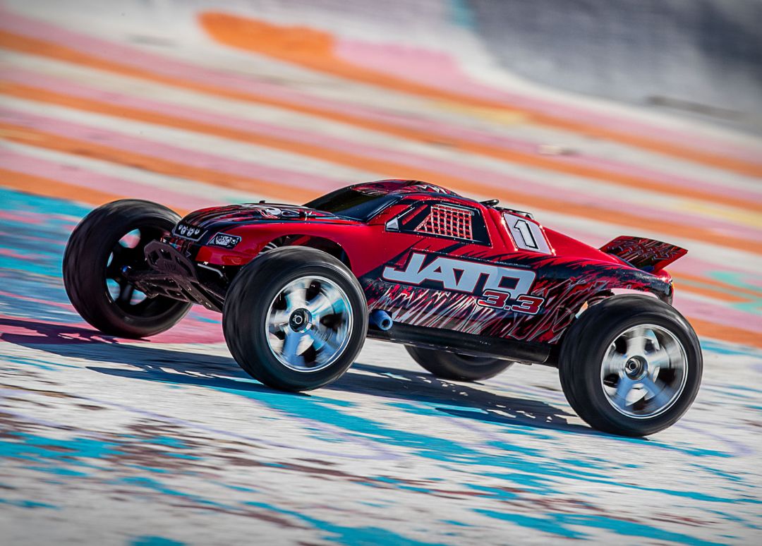 Traxxas 1/10 Jato 3.3 2wd RTR - RedX - Click Image to Close