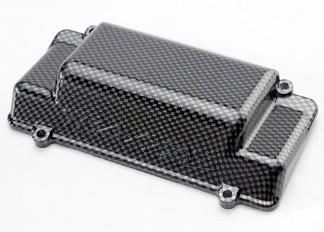 Traxxas Exo-Carbon Battery Cover, R Bumper (Jato)