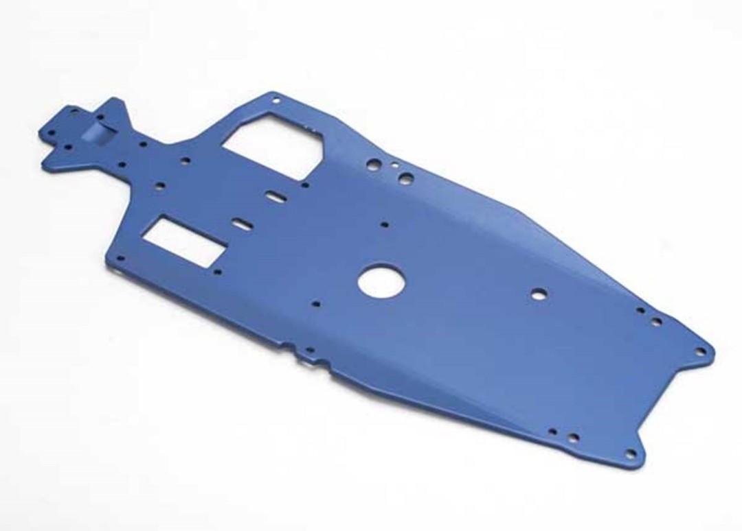 Traxxas 3mm 6061 T-6 Aluminum Chassis (Blue) (Jato) - Click Image to Close