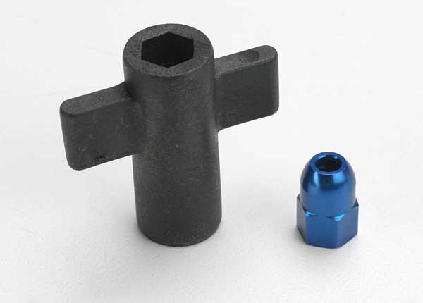 Traxxas Antenna Crimp Nut & Antenna Nut Tool Set (Blue) - Click Image to Close
